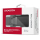 Зарядное устройство для AXAGON 1xUSB QC4.0 + 1xUSB-C PD30W PPS black (ACU-PQ30)