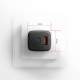 Зарядное устройство для AXAGON 1xUSB QC4.0 + 1xUSB-C PD30W PPS black (ACU-PQ30)