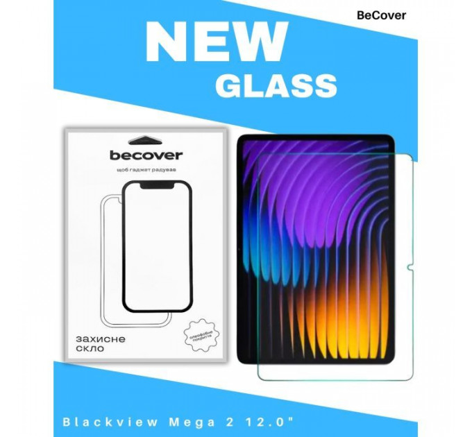 Скло захисне BeCover Blackview Mega 2 12.0\" (714607) Скло захисне BeCover Blackview Mega 2 12.0\" (714607)