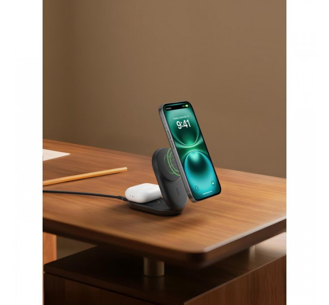 Зарядний пристрій Belkin UltraCharge Wireless 2-in-1 25W black (WIZ039KQBK)