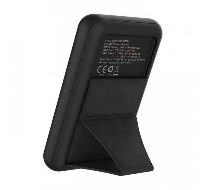 Батарея універсальна Energizer Magnetic Wireless 10000mAh 22.5W PD USB-A, USB-C In\/Out, Black (QM10002PQ)