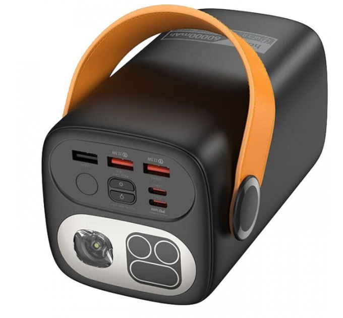Батарея універсальна HOCO 60000mAh Astrum PD\/100W, QC\/3.0, LED lamp, Black (DB160 \/ 714724)