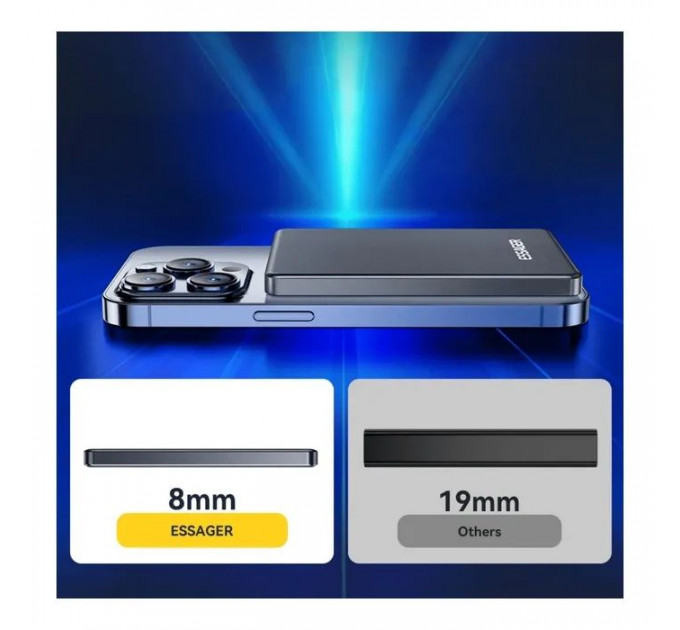 Батарея універсальна Essager 5000mAh Cross-border magnetic 20W PD QC\/3.0 (EDY5K-YJ0A-Z)