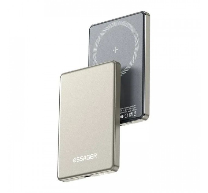 Батарея універсальна Essager 5000mAh Cross-border magnetic 20W PD QC\/3.0 (EDY5K-YJ0A-Z)