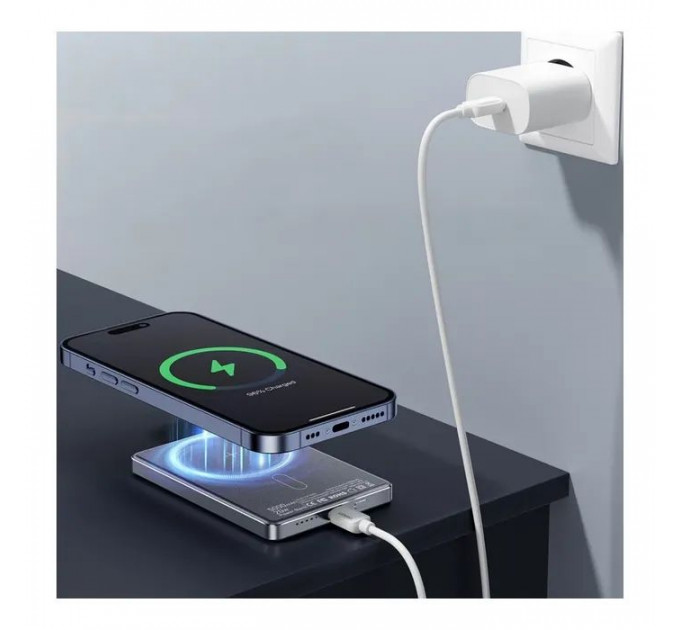 Батарея універсальна Essager 5000mAh Cross-border magnetic 20W PD QC\/3.0 (EDY5K-YJ0A-Z)