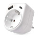 Зарядний пристрій EMOS 1xUSBA + 1xUSBC PD20W (P0075)