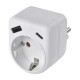 Зарядний пристрій EMOS 1xUSBA + 1xUSBC PD20W (P0075)