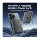 Батарея универсальная VENTION Magnetic Wireless 10000mAh 20W PD USB-C In/Out, QI-15W Black (FHNB0)
