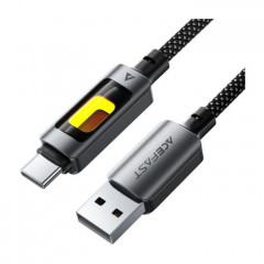 Дата кабель USB 2.0 AM to USB-C 1.2m 60W black Acefast (6974316284673)