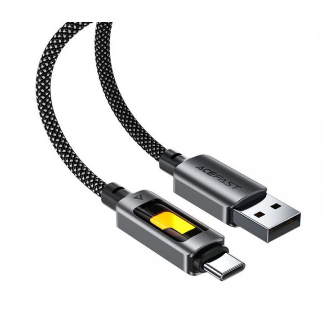 Дата кабель USB 2.0 AM to USB-C 1.2m 60W black Acefast (6974316284673)