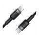 Дата кабель USB-C to USB-C 1.2m 60W black Acefast (6974316285137)