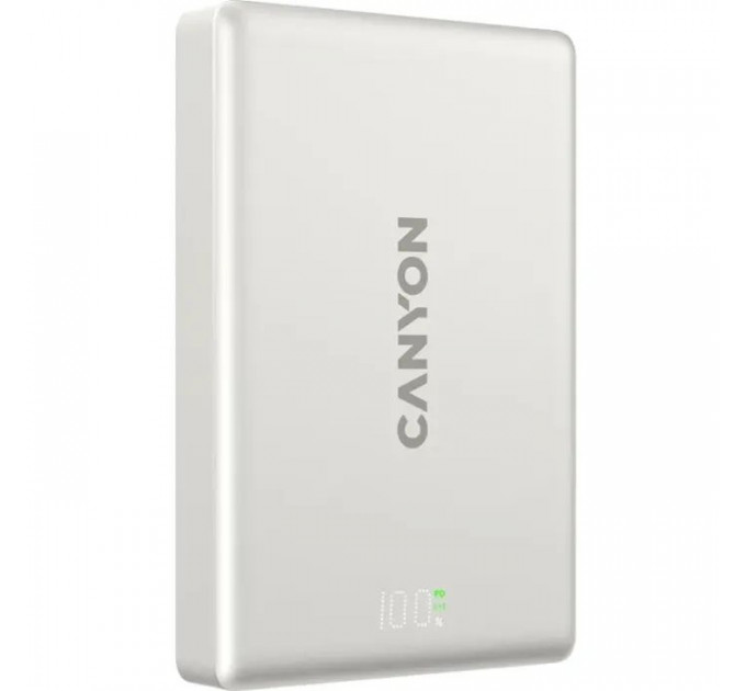 Батарея універсальна Canyon 10000mAh OnPower 511 PD20W Magnetic wireless MagSafe Grey (CNS-CPB511G)