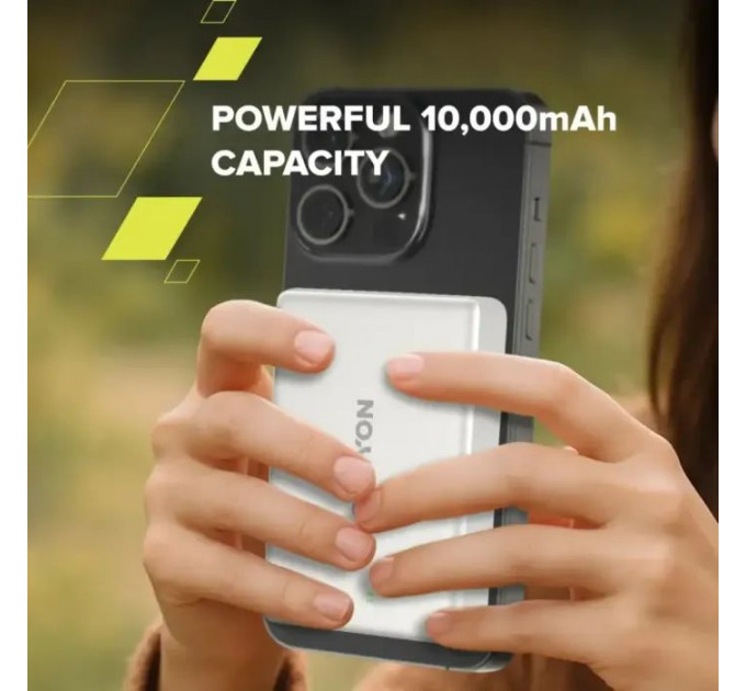 Батарея універсальна Canyon 10000mAh OnPower 511 PD20W Magnetic wireless MagSafe Grey (CNS-CPB511G)