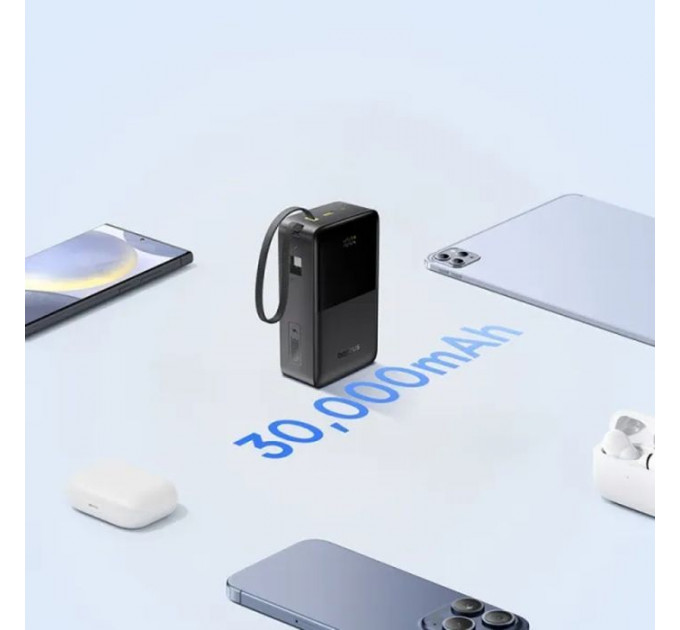 Батарея універсальна Baseus EnerFill FC51 Bipow2 Pro 30000mAh 22,5W build cab.USB-C black (E0028100)