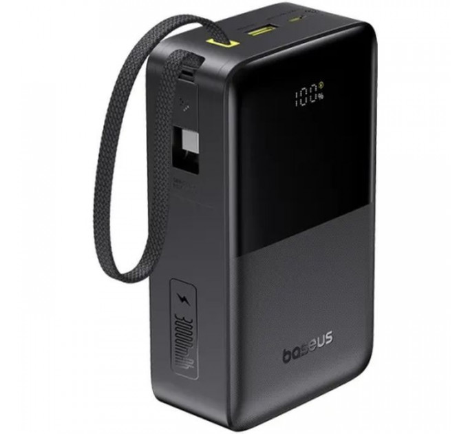 Батарея універсальна Baseus EnerFill FC51 Bipow2 Pro 30000mAh 22,5W build cab.USB-C black (E0028100)