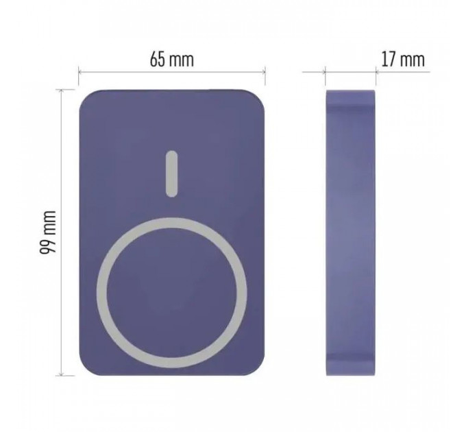 Батарея универсальная EMOS 10000mAh WI1046, 20W, Wireless, blue (B0551BL)