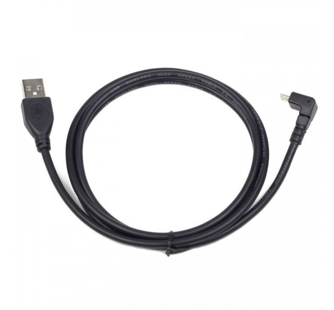 Дата кабель USB 2.0 AM to Micro 5P 1.8m 90° Cablexpert (CCP-mUSB2-AMBM90-6)