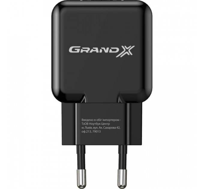 Зарядное устройство для Grand-X CH-03B (5V\/2,1A) Black (CH-03B)