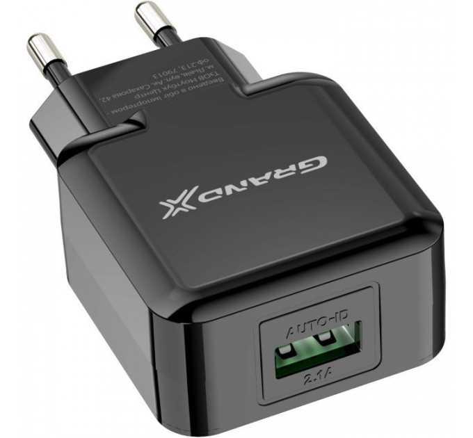Зарядное устройство для Grand-X CH-03B (5V\/2,1A) Black (CH-03B)