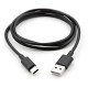 Дата кабеля USB 2.0 AM to USB-C 1.0m PVC black Vinga (VCPDCTC1BK)