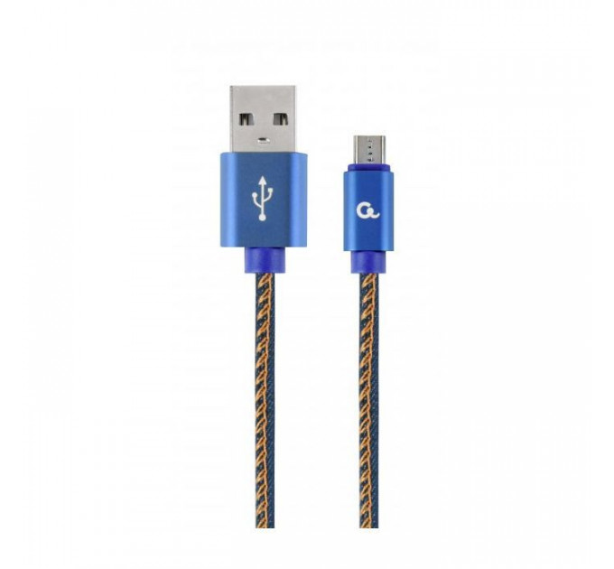 Дата кабель USB 2.0 AM to Micro 5P 1.0m Cablexpert (CC-USB2J-AMmBM-1M-BL)
