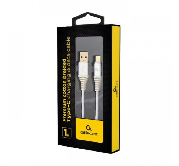 Дата кабель USB 2.0 AM to USB-C 1.0m Cablexpert (CC-USB2B-AMCM-1M-BW2)