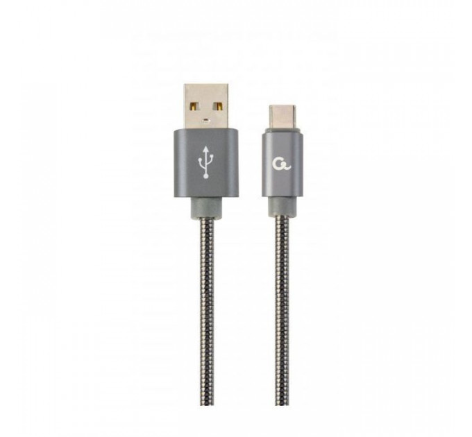 Дата кабель USB 2.0 AM to USB-C 1.0m Cablexpert (CC-USB2S-AMCM-1M-BG)