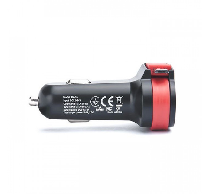 Зарядний пристрій REAL-EL CA-35 black (EL123160012)