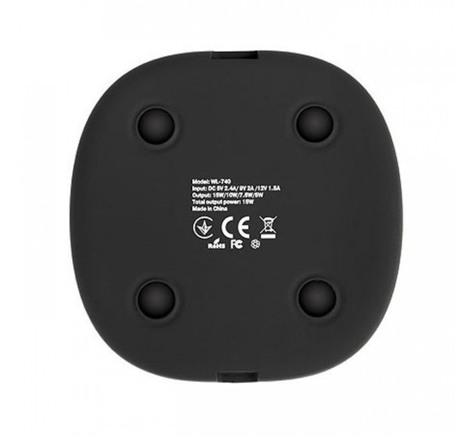 Зарядний пристрій REAL-EL WL-740 black (EL123160019)