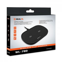 Зарядний пристрій REAL-EL WL-780 black (EL123160020)