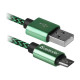 Дата кабель USB 2.0 AM to Micro 5P 1.0m USB08-03T green Defender (87804)
