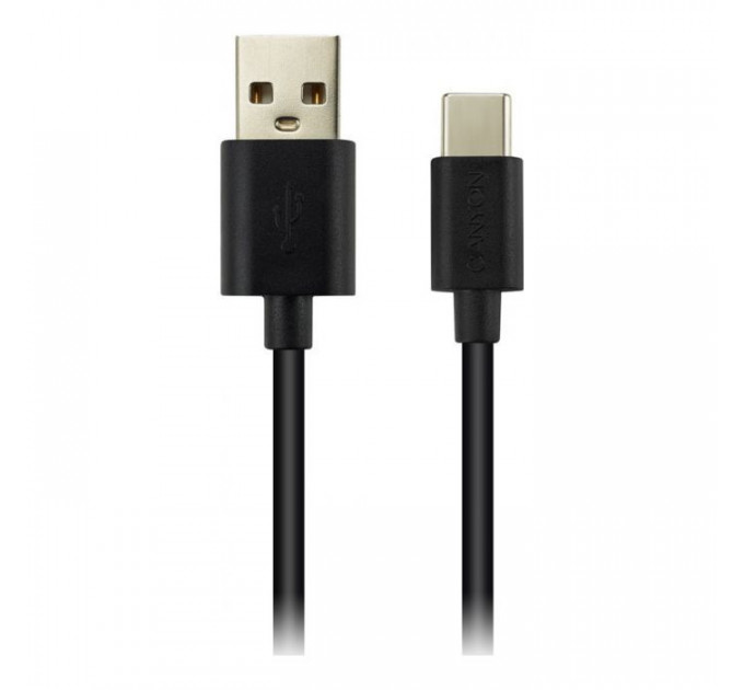 Дата кабель USB 2.0 AM to Type-C 1.8m 1A black Canyon (CNE-USBC2B)