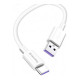 Дата кабеля USB 2.0 AM to USB-C 1.0m 5A white ColorWay (CW-CBUC019-WH)