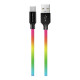 Дата кабеля USB 2.0 AM to USB-C 1.0m Multicolor ColorWay (CW-CBUC018-MC)