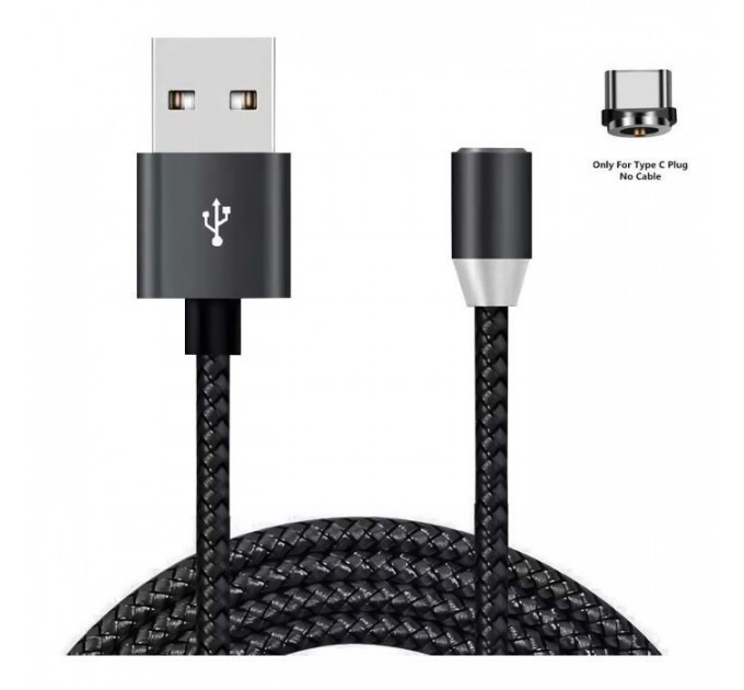 Дата кабель USB 2.0 AM to USB-C 1.2m Magneto black XoKo (SC-355a MGNT-BK)