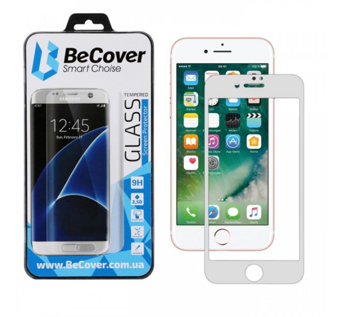 Скло захисне BeCover Apple iPhone 7 Plus \/ 8 Plus 3D White (701043)
