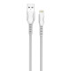 Дата кабель USB 2.0 AM to Lightning 1.0m line-drawing white ColorWay (CW-CBUL027-WH)
