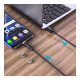 Дата кабель USB 2.0 AM to Lightning + Micro 5P + USB-C 1.0m Magnetic ColorWay (CW-CBUU038-BK)