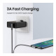 Дата кабель USB 2.0 AM to Type-C 1.0m US176 Both Angled 3A (Black) Ugreen (20856)