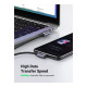 Дата кабель USB 2.0 AM to Type-C 1.0m US176 Both Angled 3A (Black) Ugreen (20856)
