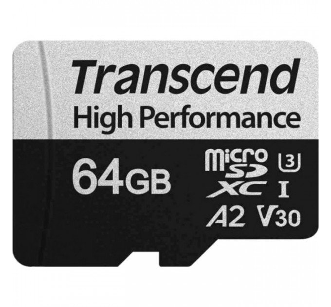 Карта пам/'яті Transcend 64GB microSDXC class 10 UHS-I U3 A2 (TS64GUSD340S)