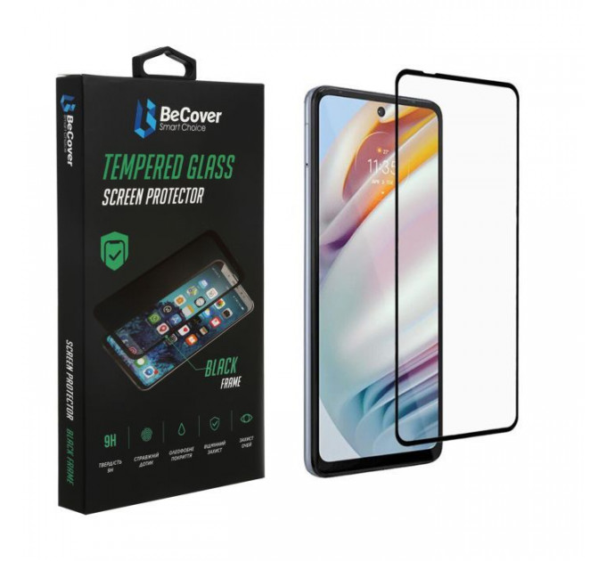 Скло захисне BeCover Motorola Moto G60 \/ G60s Black (706899) Скло захисне BeCover Motorola Moto G60 \/ G60s Black (706899)