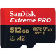 Карта пам/'яті SanDisk 512 GB microSDXC UHS-I U3 Extreme Pro+SD Adapter (SDSQXCD-512G-GN6MA)