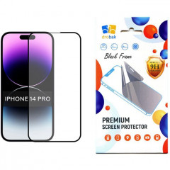 Скло захисне Drobak Apple iPhone 14 Pro (Black) (505057)
