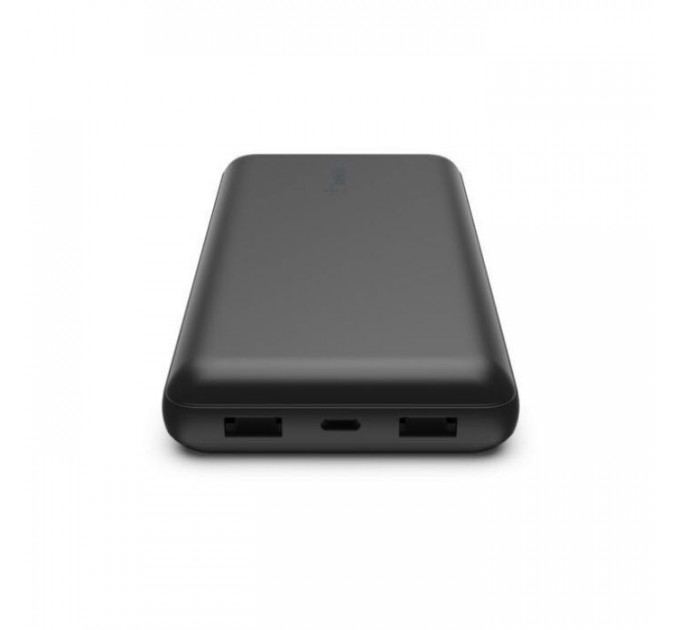 Батарея универсальная Belkin 20000mAh, USB-C, 2*USB-A, 3A, 6\" USB-A to USB-C cable, Black (BPB012BTBK)