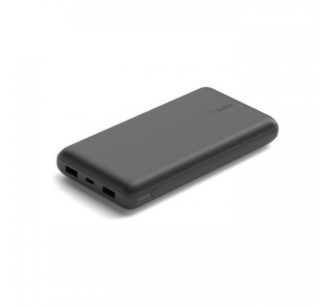 Батарея универсальная Belkin 20000mAh, USB-C, 2*USB-A, 3A, 6\" USB-A to USB-C cable, Black (BPB012BTBK)