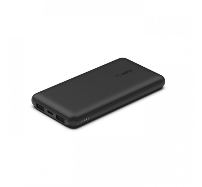 Батарея универсальная Belkin 10000mAh, USB-C, 2*USB-A, 3A max, 6\" USB-A to USB-C cable, Black (BPB011btBK)