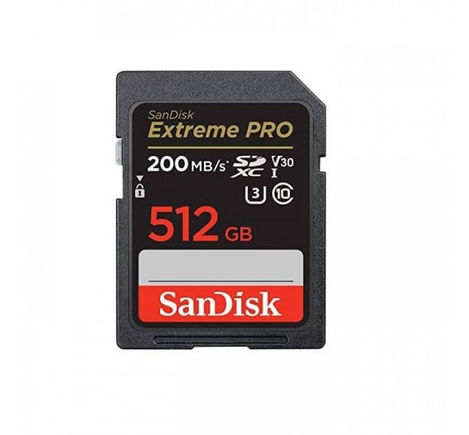 Карта пам/'яті SanDisk 512GB SD class 10 UHS-I U3 V30 Extreme PRO (SDSDXXD-512G-GN4IN) Карта пам/'яті SanDisk 512GB SD class 10 UHS-I U3 V30 Extreme PRO (SDSDXXD-512G-GN4IN)