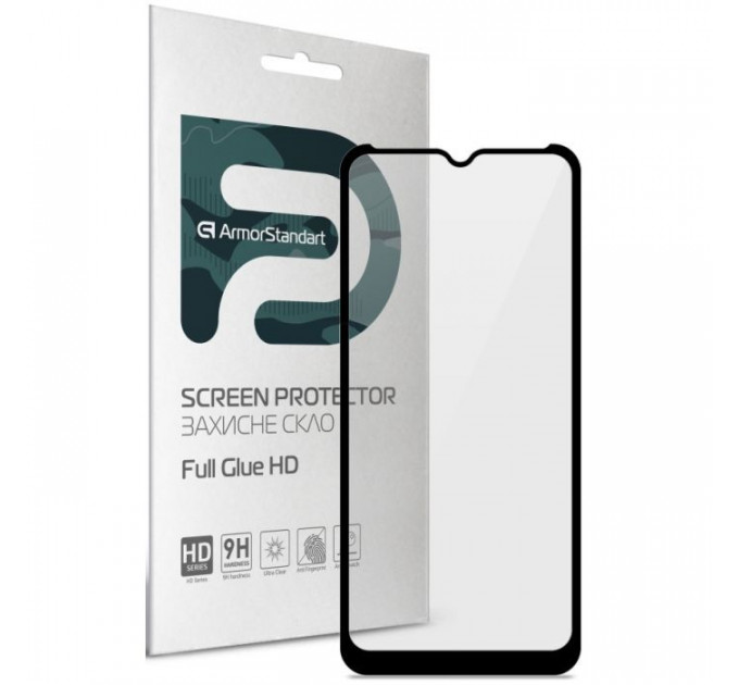 Скло захисне Armorstandart Full Glue HD Xiaomi Redmi A1 \/ A1+ \/ Poco C50 Black (ARM64873)
