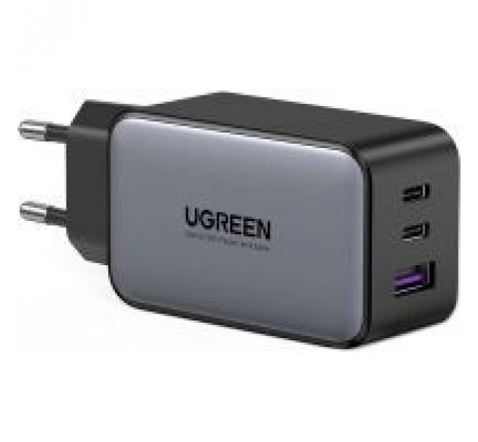 Зарядное устройство для Ugreen 3xUSB 65W GaN (2хUSB-C+USB-A) CD244 Grey (10335)